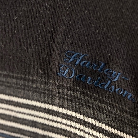 Harley Davidson Women's Knit Jumper Cotton Roll Neck Sweater Grey XL - Picture 7 of 10